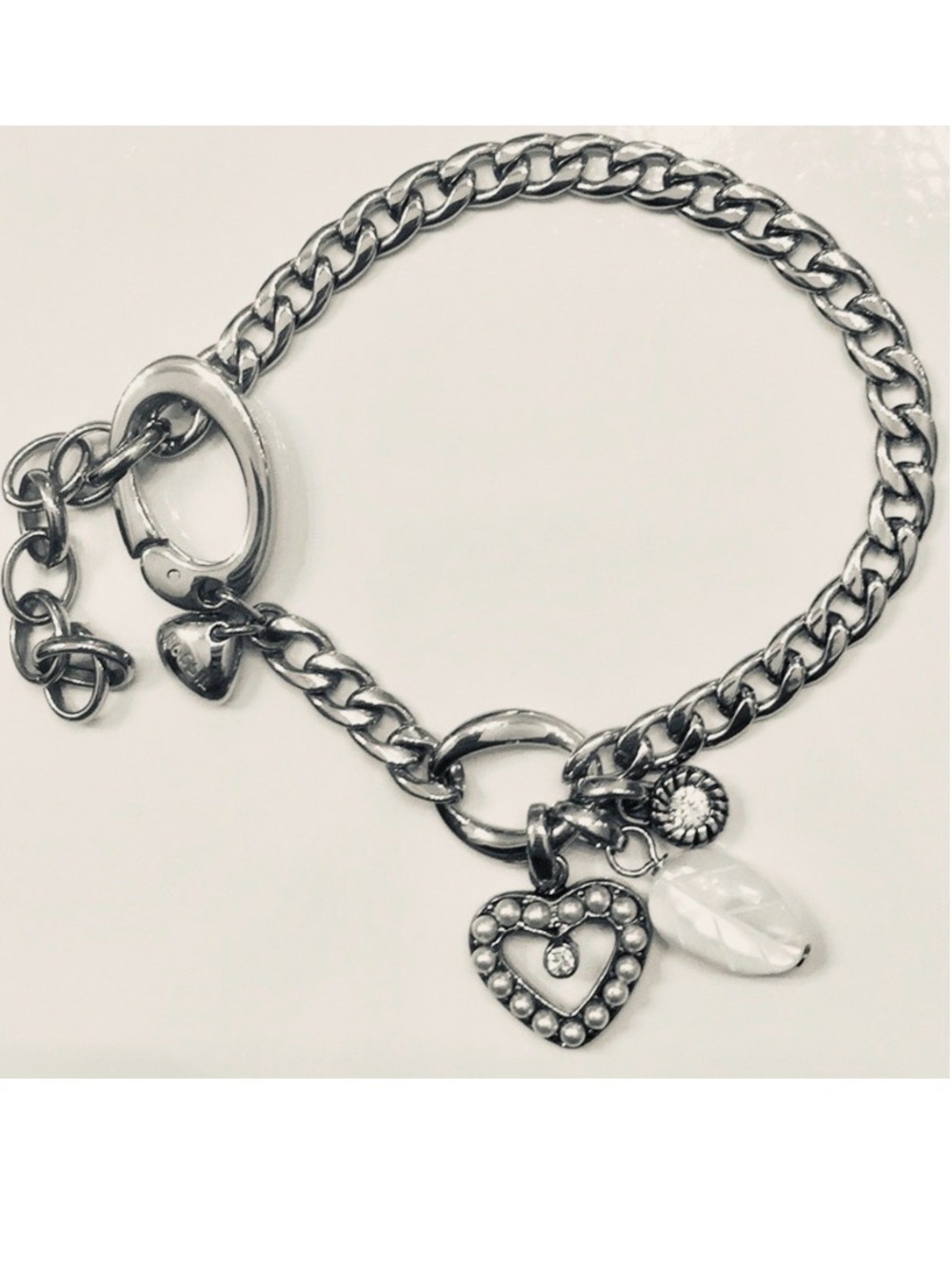 Fossil Steel Bracelet With Charms